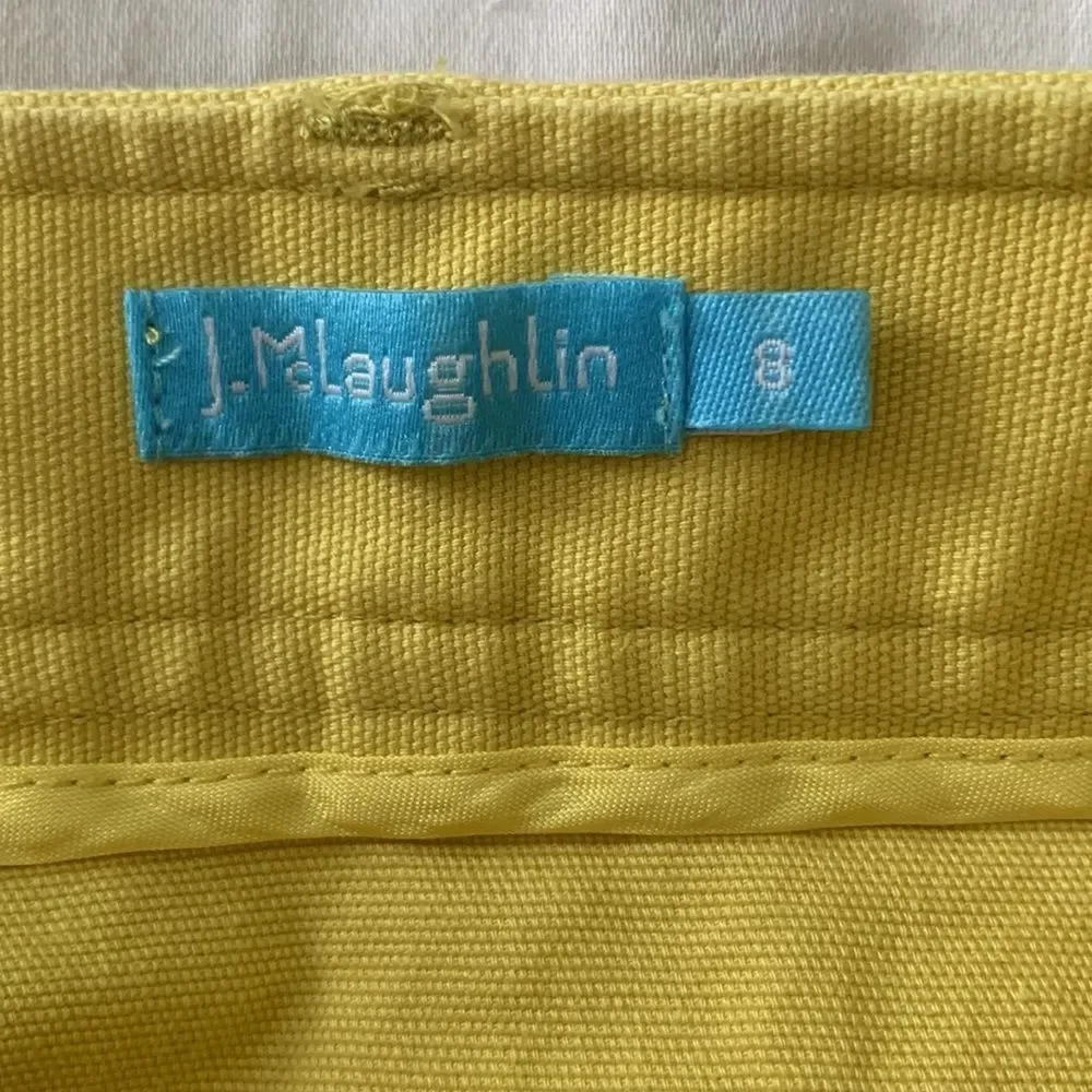 J. McLaughlin Yellow Button Up‎ Skirt
